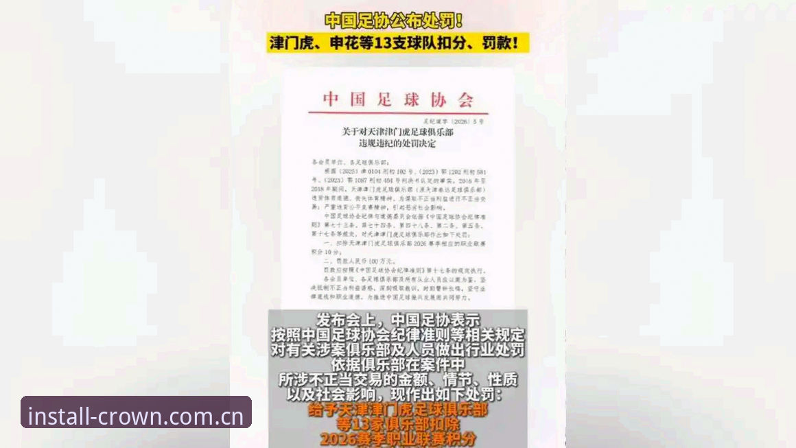 皇冠体彩平板版安全吗 3大关键解读足协第三批禁足名单,65人受罚背后的行业警示